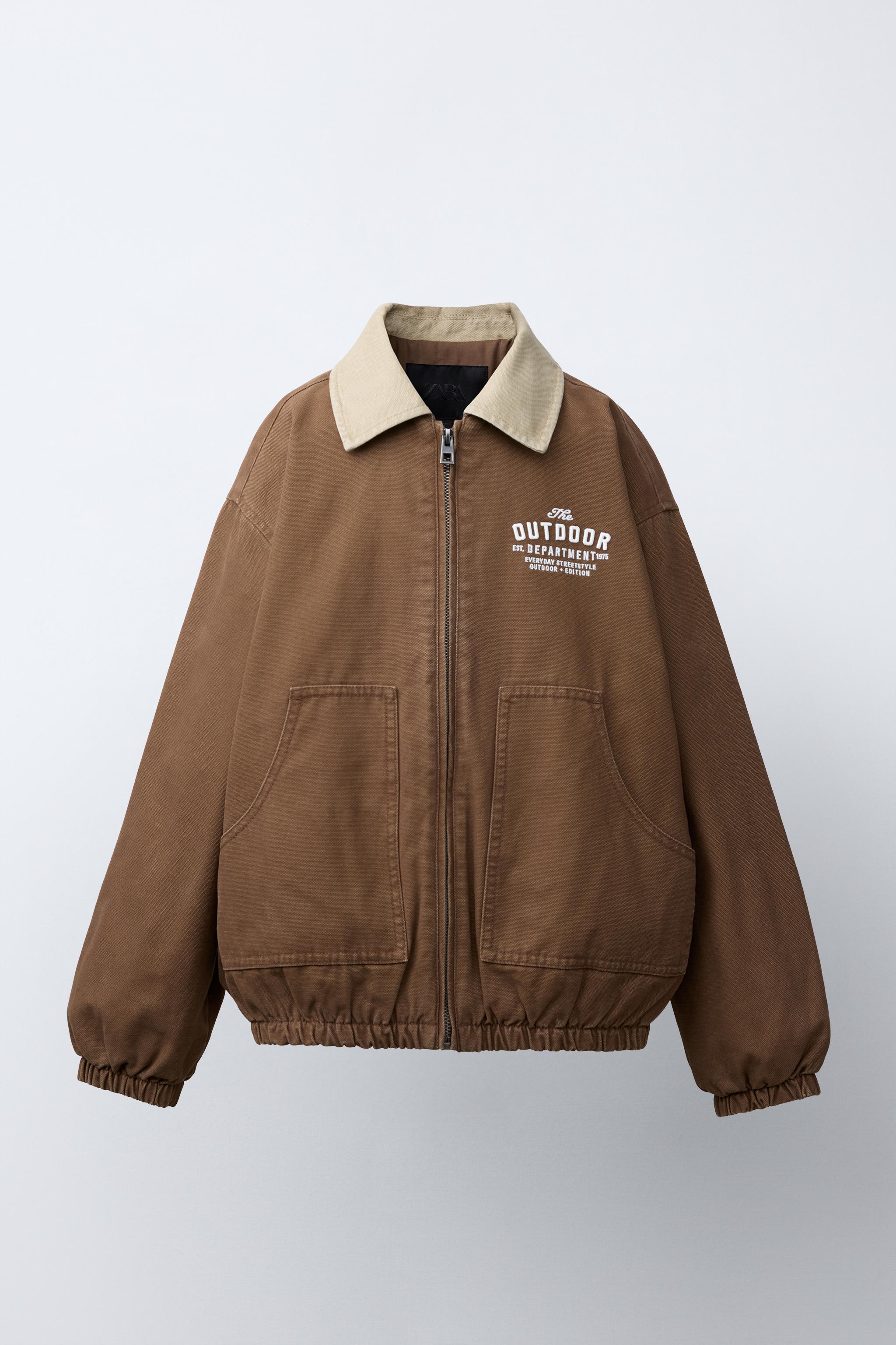 BLOUSON COL EN CONTRASTE